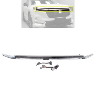 Imagem de KITOCARTOP Luz de LED para capô de grade frontal adequada para Honda CRV 2023 2024 2025 Farol de neblina DRL Luzes de circulação diurna e seta, interruptor branco e âmbar fácil instalação