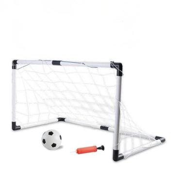 Imagem de Trave Futebol Chute a Gol Infantil Com Bola e Bomba de Ar - Brinqkids