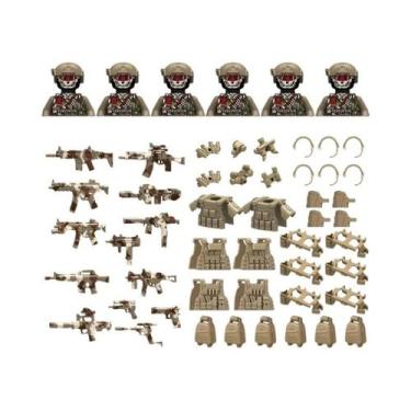 Imagem de Brinquedos De Blocos De Montar Em Forma De Bonecos Humanoides Miniatur