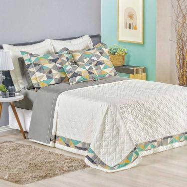 Imagem de Cobre Leito King Lovenia 180 Fios 4 Peças - Marfim