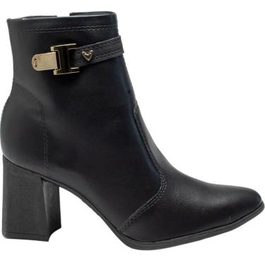 Imagem de Bota Feminina Casual Dia a Dia Passeio Trabalho Salto Médio Cano Baixo Bico Fino Mississipi Me221