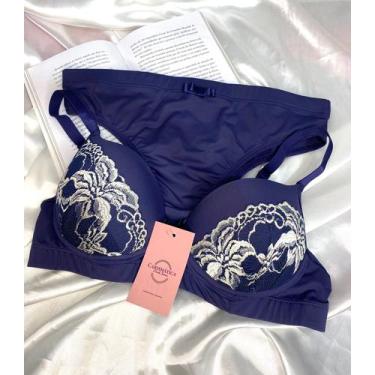 Imagem de Conjunto Izabel,azul com renda,tamanho P M G. - Conjunto Izabel.