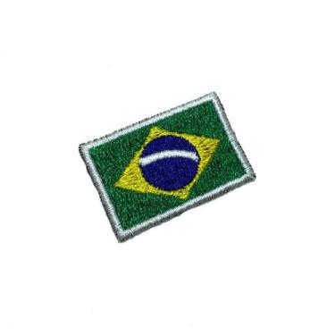 Imagem de BP0403T36 Bandeira Brasil Patch Bordado Termo Adesivo - BR44