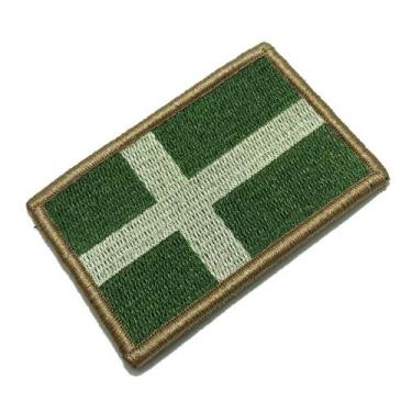 Imagem de BP0087V03 Bandeira Suécia Patch Bordado Fecho Contato - BR44