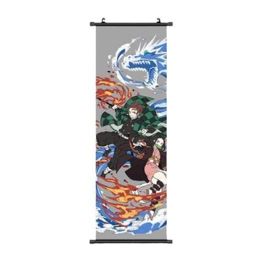 Imagem de Pintura de parede em tela Demon Slayers Kamados Tanjirou - yiweisai