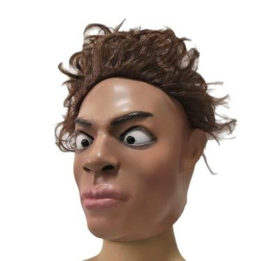 Imagem de Máscara 3D de resina realista de celebridades engraçadas com cabelo de