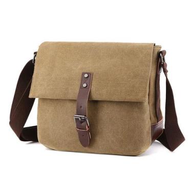 Imagem de Bolsa Messenger, bolsa tiracolo de lona para homens - yiweisai