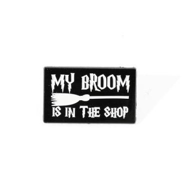 Imagem de Brooch Pin Creative Retangle Alloy Funny Quote 5,5g - Yiweisai