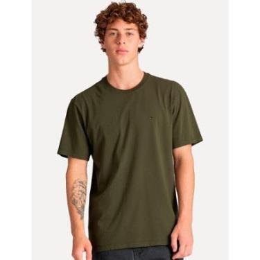 Imagem de Camiseta Tommy Hilfiger Masculina Essential Cotton Verde Militar-Masculino