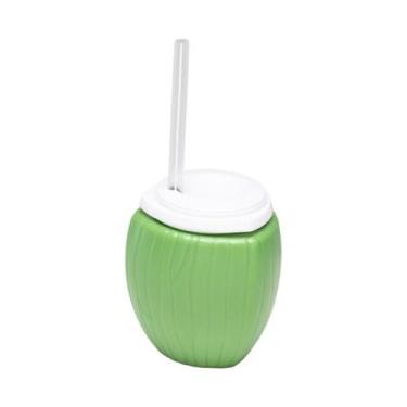 Imagem de Copo com Tampa e Canudo - Coco Verde 450ml - 1 unidade - Rizzo - PLASC