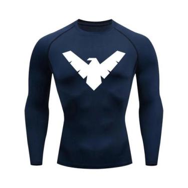 Imagem de Camiseta De Compressão Masculina De Secagem Rápida Para Corrida, Manga