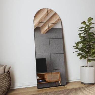 Imagem de Espelho Decorativo Orgânico Vertical de Luxo 72x182cm Moldura MDF ES25