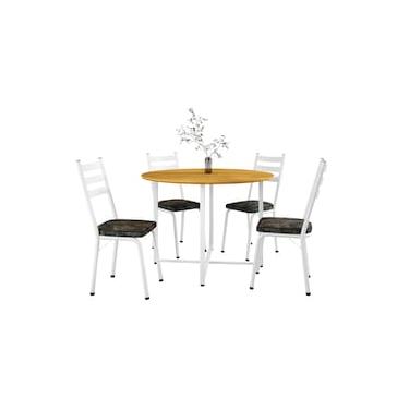 Imagem de Conjunto de Mesa Redonda Artefamol Falcão com 4 Cadeiras 100cm