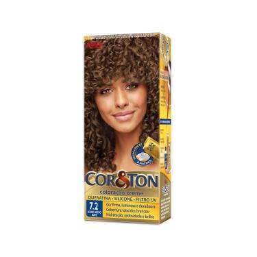 Imagem de Coloração Creme Louro Médio Matte 7.2 Niely Cor&Ton Cobertura Total Fios Brancos