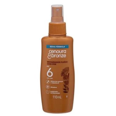 Imagem de Bronzeador Fluído com Cor Cenoura e Bronze FPS6 110ml