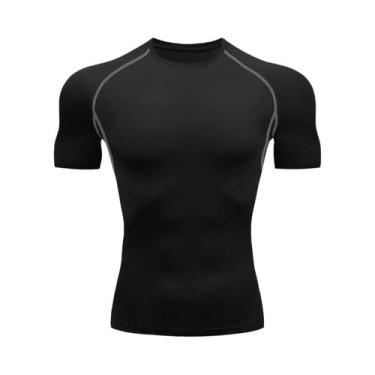 Imagem de Camiseta Masculina Justa E Respirável Para Treino De Academia, Corrida