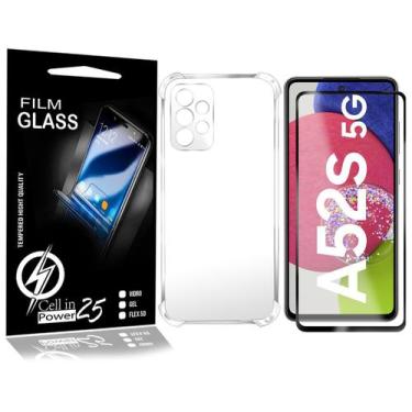 Imagem de Película De Vidro 3D + Capinha Anti SHOCK compatível Galaxy A52s 5G A5