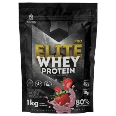 Imagem de Elite Pro Whey Protein Concentrado 80% - 1kg - Soldiers Nutrition, Mor