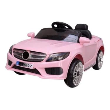 Imagem de Mini carro eletrico com controle remoto rosa - bw007rs - Importway