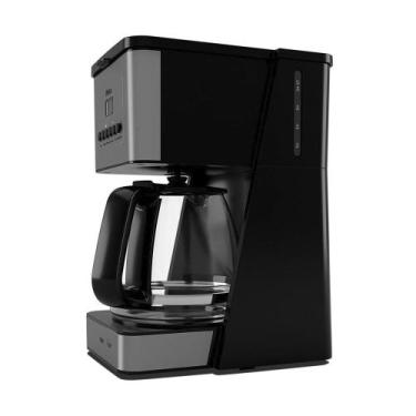 Imagem de Cafeteira Elétrica Programável Philco PCFD40-1 1,6L Preta / Inox, 110V