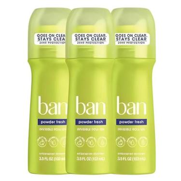 Imagem de 3 Und Desodorante Rollon Powder Fresh - Ban Deodorant