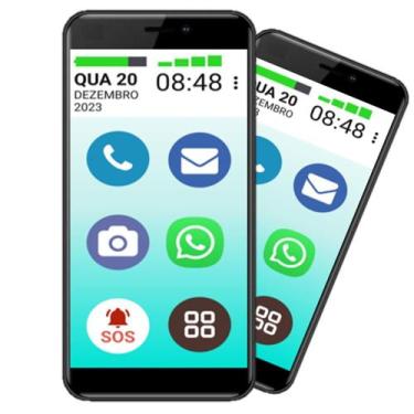 Imagem de Celular mamãefone 3g 16gb faz chamads de video botão sos zap - POSITIV
