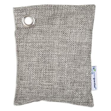 Imagem de PureGuardian Pure Guardian CB100 Saco purificador de ar de carvão de bambu, 100 g, ecológico, absorve naturalmente odores, excesso de umidade e poluentes, 1 pacote, cinza
