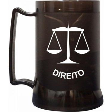 Imagem de Caneca Gel Preta 400ml Profissões Direito - Cebola 99105