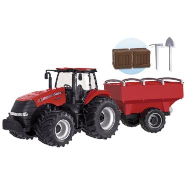 Imagem de Trator de Brinquedo Case Agriculture Graneleiro 1/30 Menino