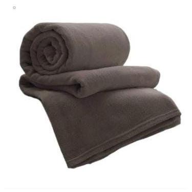 Imagem de Kit 2 Cobertores Manta Lisa Casal Padrão Tecido Microfibra Toque Macio