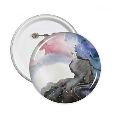 Imagem de Aquarela sombreamento abstrato pinos redondos crachá botão emblema decoração acessório 5 peças