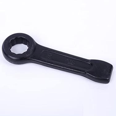 Imagem de Chave inglesa de anel de entalhe de cabeça única chave métrica também para veículos comerciais industriais garagens casa preta