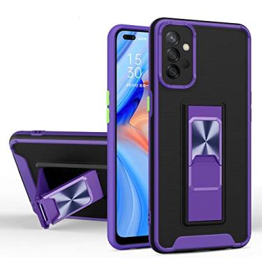 Imagem de Capa traseira antichoque para Samsung Galaxy A52 A53 A52S A03 A13 A12 A51 A31 A22S A71 A30S A32 A11 Magnet Silicone Armor Case, roxo, para Samsung A31