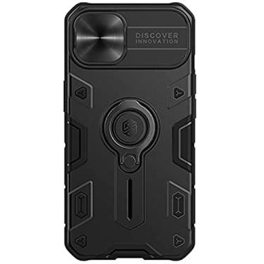 Imagem de Capa Anti Impacto Nillkin Modelo Camshield Armor Compatível com iPhone 13 (6.1 Pol) (Preto)