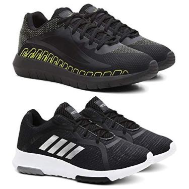 Imagem de Kit Tênis SPEED Conforto + Tênis Sport 4 Listras Corrida - Verde/Preto - 37