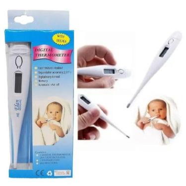 Imagem de Termometro Digital Clinico Febre Com Beep Adulto Infantil - With Beepe