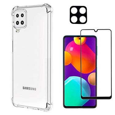 Imagem de Kit Capa Anti Impacto Case Compatível com Samsung Galaxy M32 + Película 3D Vidro + Película Lente Câmera