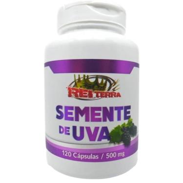 Imagem de 5 Potes de Semente de Uva 120 Cápsulas 500mg-Unissex