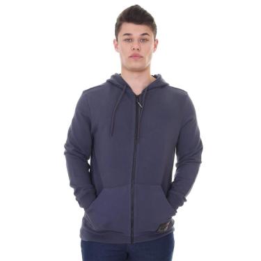 Imagem de Moletom Calvin Klein Jeans Masculino Hoodie Full-Zip Patch Reissue Azul Marinho-Masculino