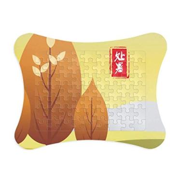 Imagem de Stopping Heat 2enty Four Solar Term, moldura de quebra-cabeça, decoração de quadros, ornamento de jogos