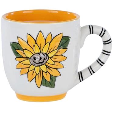 Imagem de Glory Haus Everyday Faith, Celebration, Inspirational Jumbo Café ou Sopa Canecas, Pintado à Mão 473 g Cerâmica - Amizade, Primavera, Páscoa, Sr. e Sra, Professor, Liberdade (REJOICE IN THE LORD