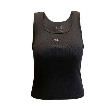 Imagem de Blusa Feminina Cropped Ellus Sleeveless Preta-Feminino