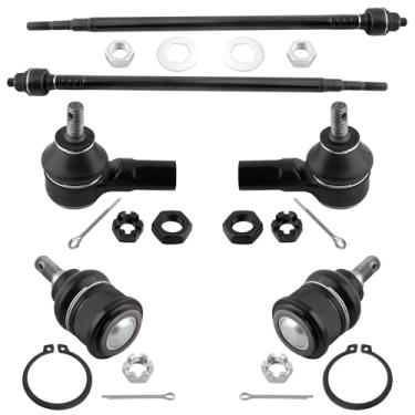 Imagem de MYSMOT K90332 ES3581 EV469 Terminais de direção frontal interna e externa juntas esféricas inferiores para Honda Civic 2001 2002 2003 2004 2005 Honda Civic 2001-2005, pacote com 6