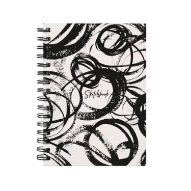 Imagem de Sketchbook Caderno De Desenho Lírico Abstrato A5 Riscas de Giz 180g