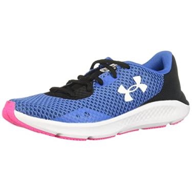 Imagem de Under Armour Tênis de corrida feminino Charged Pursuit 3, Victory Blue (400)/Branco, 34