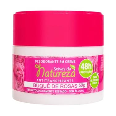 Imagem de Desodorante Creme Seivas da Natureza, 50g, Aroma de Rosas