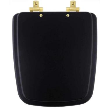 Imagem de Tampa de Vaso Com Fechamento Lento Boss Matte Black (Preto Fosco) para