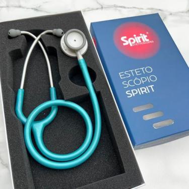 Imagem de Estetoscópio Spirit MD Pro-Lite Adulto Verde Perolizado - MD Spirit