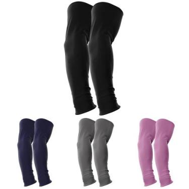 Imagem de Kit 4 Manguitos Proteção Solar Uv Vôlei Ciclismo Protetor - DF, P, Pre