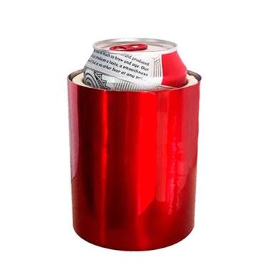 Imagem de Porta Lata - Latinha Cerveja 350ml alumínio e isopor Térmico - Red Bri